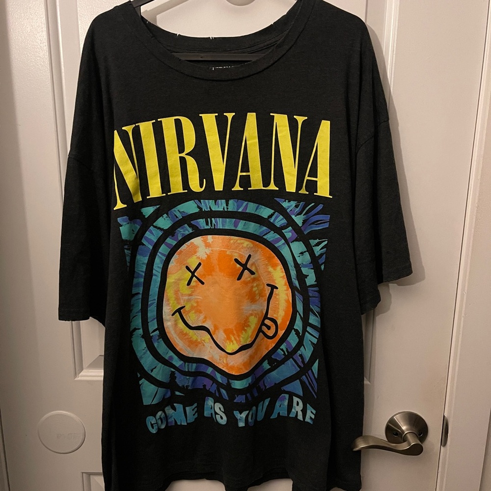 🔥 5 for $25🔥 NIRVANA Charcoal Gray Tank Top